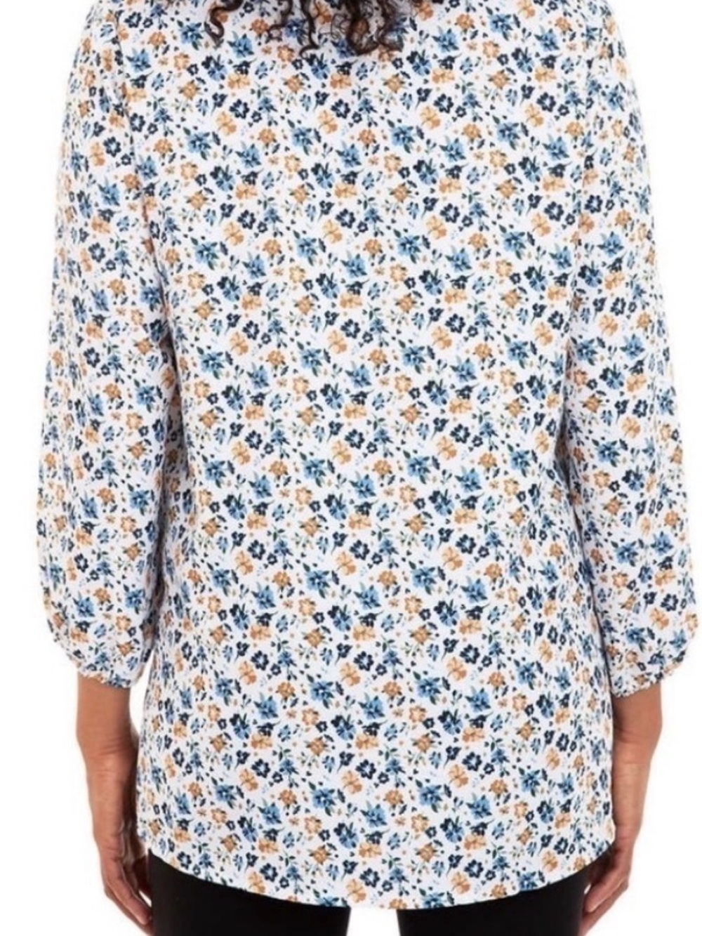 Mario Serrani Women's Floral Print V-Neck Tunic Blouse. XXL - Picture 8 of 8